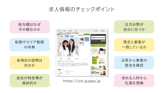 求人情報のチェックポイント